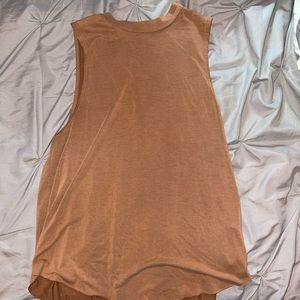 Tan dress top